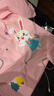 lemonkid兒童雨衣男童女寶寶雨披斗篷式小學生雨具 蒂娜彩虹星星兔 L 曬單實拍圖
