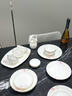 NINE CRANES景德鎮陶瓷餐具套裝家用新中式喬遷新居高顏值禮品碗具整套 46件6-8人套裝丨平安喜樂(lè )禮盒 曬單實(shí)拍圖