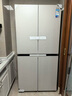美的（Midea）餐邊柜427升45cm十字四開(kāi)門(mén)超薄零嵌入PST+急速凈味一級(jí)雙變頻三循環(huán)風(fēng)冷無(wú)霜玻璃面板家用電冰箱 BCD-427WUSGPZM月光米 曬單實(shí)拍圖