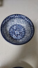 參寶中式復古青花瓷釉下彩菜盤(pán)圓形菜碟子深盤(pán)7英寸兩個(gè)裝MD026*2 曬單實(shí)拍圖