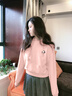 班尼路衛(wèi)衣女裝連帽重磅長袖潮流短款上衣服小個子女生顯瘦時(shí)尚秋冬新款 灰綠#竹葉熊貓K 【綿柔親膚】 M 曬單實(shí)拍圖