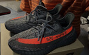 阿迪達(dá)斯Yeezy350夏日透氣椰子男女休閑鞋HQ7045 43 曬單實(shí)拍圖
