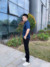 SUSTYLE100%桑蠶絲短袖T恤男士高端輕奢品牌男裝2025夏季新款真絲半袖男 青灰色 2XL 建議160-180斤 曬單實(shí)拍圖