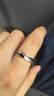 中國黃金純銀自律戒指男女新款小眾尾戒食指老情人節生日禮物送女朋友老婆 自律暗影戒指【品牌禮盒】 曬單實(shí)拍圖