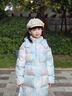 巴拉巴拉balaOne童裝女童羽絨服2025新款防護(hù)保暖外套上衣冬季潮 藍(lán)紅色調(diào)00386-白鴨絨 140 (充絨量129g） 曬單實拍圖