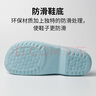 品之德 手術(shù)鞋實驗室洞洞鞋輕便防滑工作拖鞋 包頭護(hù)趾透氣防臭 豆沙綠 41-42  曬單實拍圖