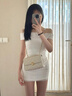 CharisKitty小c&k單肩包包女2025新款高級感斜挎包通勤鏈條包七夕情人節(jié)禮物 Beige米白色【小CK七夕專屬禮物】 曬單實(shí)拍圖