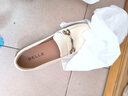 百麗2025新款馬銜扣樂(lè )福女百搭單鞋Z3B1DAA5 米白 37 曬單實(shí)拍圖