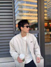 吉普羽絨服男2025新款飛行夾克羽絨服男款加厚冬季情侶輕薄外套男 淺卡其 XL （140-160） 曬單實(shí)拍圖