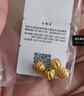 行金銀中黃金吊墜 足金999核桃珠配件 隔珠吊墜編手繩項(xiàng)鏈DIY掛墜 送禮 核桃珠吊墜(多顆)克重多退少補(bǔ) 約0.8克 曬單實(shí)拍圖