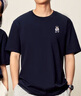 SPAO純棉圓領(lǐng)短袖T恤男女2025夏季新款居家舒適上衣SPDX25SD01XY 藏青#SP象牙熊-貼布繡 L 曬單實(shí)拍圖