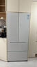 東芝（TOSHIBA）新品546法式四開(kāi)門(mén)雙開(kāi)門(mén)零嵌入式一級能效大容量制冷雙系統多循環(huán)低能耗節能無(wú)霜家用電冰箱 GR-RF546WI-PM171織瑾白 曬單實(shí)拍圖