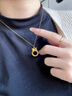六桂福珠寶 LIU GUI FU JEWELRY足金蝴蝶結(jié)在逃公主黃金吊墜2025女款輕奢小眾純金吊墜送女友禮物 專(zhuān)柜禮盒（無(wú)產(chǎn)品僅購(gòu)買(mǎi)禮盒） 曬單實(shí)拍圖