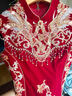 旗袍敬酒服訂婚禮服女新中式新娘結婚回門(mén)服高級感修身秀禾服嫁衣 子衿（無(wú)頭飾） M 女士建議體重100斤左右 曬單實(shí)拍圖