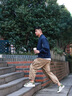 真維斯（Jeanswest）鞋子男鞋秋季2025潮流皮面小白鞋軟底增高運動板鞋 白綠42 曬單實拍圖