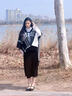 MITHAOL KUSC圍巾女秋冬保暖披肩斗篷女士圍脖生日禮物送女朋友 黑色【禮盒裝】 曬單實(shí)拍圖