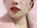 勛月黃金球球耳釘大款時(shí)尚氣質(zhì)圓球耳飾女999足金耳環(huán)簡(jiǎn)約大方520禮物 12mm黃金球球耳釘一對(duì)2.62克 曬單實(shí)拍圖