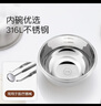 世喜注水保溫碗嬰兒輔食碗寶寶湯碗不銹鋼恒溫吸盤(pán)碗防摔幼兒園餐具 曬單實(shí)拍圖