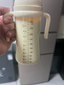英氏（YEEHOO）嬰兒奶瓶寶寶學(xué)飲杯兒童水杯嬰兒喝水重力球PPSU奶瓶嬰兒帶手柄杯 奶白色配三頭兩重力球 300ml 曬單實(shí)拍圖
