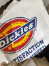 dickieslogo印花短袖T恤情侶款圓領休閑男裝T恤 DK007088 黑色 XL  曬單實拍圖