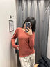 BESNOS意大利品牌保暖內(nèi)衣女蠶絲羊毛女士秋冬加絨加厚打底套裝秋衣秋褲 寶石紅 2XL (165-170cm) 140-160斤 曬單實(shí)拍圖