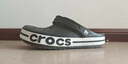 crocs卡駱馳洞洞鞋貝雅卡駱班輕便耐磨一腳蹬休閑鞋|205089 石板灰/青檸綠-0GX 44 (280mm) 曬單實拍圖