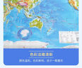 58厘米凹凸地圖 中國地形+世界地形 4開套裝 祥云邊學(xué)生專用版 曬單實拍圖