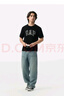 蓋璞男女裝2025春季新款純棉字母印花logo短袖T恤上衣美版797924 白色 S 美碼 M亞洲碼175/92A 曬單實拍圖