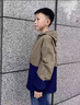 貴人鳥(niǎo)童裝男童套裝2025春秋款兒童防水沖鋒外套男大童透氣耐磨運動(dòng)褲子 黑/G貴人鳥(niǎo)白硅膠K 120 曬單實(shí)拍圖