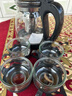 【京東物流】茶壺套裝整套茶具大容量玻璃茶杯帶濾網(wǎng)耐高溫泡茶具 2000ML一壺+四杯套裝 曬單實(shí)拍圖