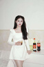 GARNUO白色長(cháng)袖連衣裙子女春秋赫本風(fēng)夏季茶歇法式小個(gè)子高級感收腰短裙 白色長(cháng)袖【短款】 XS 【80-100斤】 曬單實(shí)拍圖
