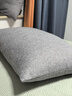 亓元純色加厚仿棉麻腰枕沙發(fā)抱枕靠墊簡(jiǎn)約客廳家用午睡枕長(cháng)方形靠枕 灰色 50X70腰枕沙發(fā)含芯 曬單實(shí)拍圖