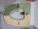百字馬桶墊子廁所馬桶套四季通用防水坐便器墊子不掉毛拉鏈馬桶圈亞麻 曬單實(shí)拍圖