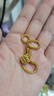 周生生黃金轉(zhuǎn)運(yùn)珠Charme足金串珠迷你四葉草蝴蝶結(jié)皇冠南瓜車 單顆 92447C四葉草 曬單實(shí)拍圖