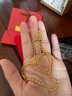 中鑫珠寶黃金項(xiàng)鏈男女款足金999.9金項(xiàng)鏈情侶光珠磨砂圓珠佛珠金項(xiàng)鏈 光面款9.97g（45cm） 曬單實(shí)拍圖