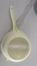辛叢（XINCONG）淘米神器洗米篩淘米盆細(xì)孔不漏米家用漏勺廚房洗水果洗菜瀝水籃子 一勺多用【黃色】 曬單實(shí)拍圖