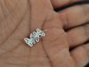 芯奢999純銀彩色蝴蝶耳釘女學生兒童養(yǎng)耳洞耳環(huán)高級感2025年新款耳飾 彩色蝴蝶足銀耳釘1對 曬單實拍圖