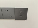 萬(wàn)級(jí)（OFNPFTTH） 電腦光纖插座面板 86型SC耦合器光纖墻壁插座 移動(dòng)光纖接口面板插座 灰色單口 2-81115 曬單實(shí)拍圖