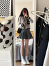 鳳蝶兒連衣裙子女裝秋裝2025年新款韓系小個(gè)子穿搭一整套溫柔系炸街奶乖 毛衣+裙子 S 曬單實(shí)拍圖