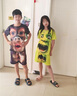 紀覓搞怪衣服 搞笑綠巨人大猩猩印花夏潮流短袖套裝抽象學(xué)生兒童衣服 綠巨人T恤 S 建議50-70斤 曬單實(shí)拍圖
