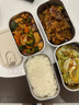 小熊（Bear）電熱飯盒 加熱飯盒 保溫飯盒可加熱 熱飯神器 便捷式可蒸煮低音恒溫不粘內膽分隔飯盒DFH-A16Z7 曬單實(shí)拍圖