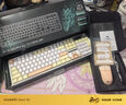 狼蛛（AULA）F108pro客制化機械鍵盤(pán)有線(xiàn)/藍牙/2.4G無(wú)線(xiàn)三模連接全配列Gasket結構RGB燈效游戲辦公鍵盤(pán)家用設備 F108pro摩卡慕斯-焦糖拿鐵軸 曬單實(shí)拍圖