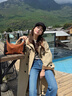 VANESSA HOGAN【高端線(xiàn)新品】VH女包行漫hobo包包中號反絨羊皮高級感輕奢單肩包 松球棕【附贈精美禮盒】 曬單實(shí)拍圖
