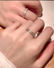 完美愛(ài)星河純銀情侶戒指男女款求婚對戒中秋節禮物送男女友老婆結婚實(shí)用 曬單實(shí)拍圖