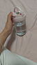 卡羅特可愛(ài)玻璃杯女生吸管杯大容量便攜咖啡杯高硼硅耐高溫水500ml粉色 曬單實(shí)拍圖