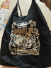 女士新款黑金米奇刺繡環(huán)保購物袋單肩包斜挎包 黑色米老鼠【不含肩帶】 大號 曬單實(shí)拍圖
