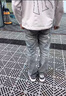OLJ輕奢品牌男裝秋季美式高街復(fù)古做舊潑墨水洗寬松直筒闊腿牛仔褲男 藍(lán)色 28 [體重95-110斤] 曬單實(shí)拍圖