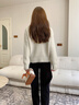 Calvin KleinJeans25秋季新款女士休閑通勤ck提花圓領(lǐng)打底針織衫毛衣44D359G PD7-卡其米 S 曬單實拍圖