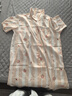 蕉內(nèi)蕉內(nèi)絲絲520Home女士涼感冰絲條紋超級(jí)市場(chǎng)短袖睡裙 曬單實(shí)拍圖