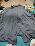 啄木鳥(niǎo)純棉長(cháng)袖t恤女裝2025春秋新款媽媽不規則上衣大碼胖mm寬松打底衫 灰色 M (建議85-105斤) 曬單實(shí)拍圖